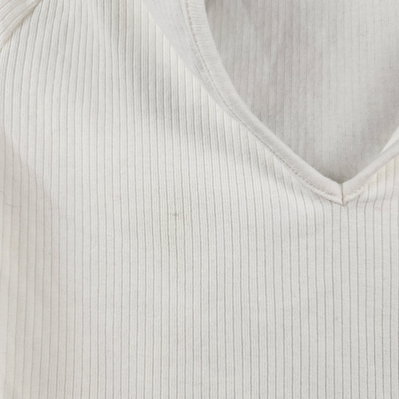 Free People Blake Baby Tee White Size Medium NWT - Picture 9 of 9